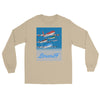 Long Sleeve Shirt by Gildan Men's Women's  Braniff McDonnell Douglas DC-8-62 1978 Ultra Color Scheme