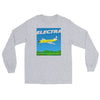 Long Sleeve Shirt by Gildan Men's Women's Braniff Lockheed L-188 Electra 1967 Solid Color Scheme