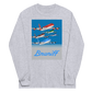 Long Sleeve Shirt by Gildan Men's Women's  Braniff McDonnell Douglas DC-8-62 1978 Ultra Color Scheme