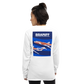 Long Sleeve Shirt by Gildan Men's Women's Braniff Boeing 727 Bicentennial Color Scheme on Shirt Back
