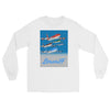 Long Sleeve Shirt by Gildan Men's Women's  Braniff McDonnell Douglas DC-8-62 1978 Ultra Color Scheme