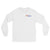 Long Sleeve Shirt by Gildan Men's Women's Braniff Boeing 727 Bicentennial Color Scheme on Shirt Back