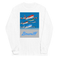 Long Sleeve Shirt by Gildan Men's Women's  Braniff McDonnell Douglas DC-8-62 1978 Ultra Color Scheme