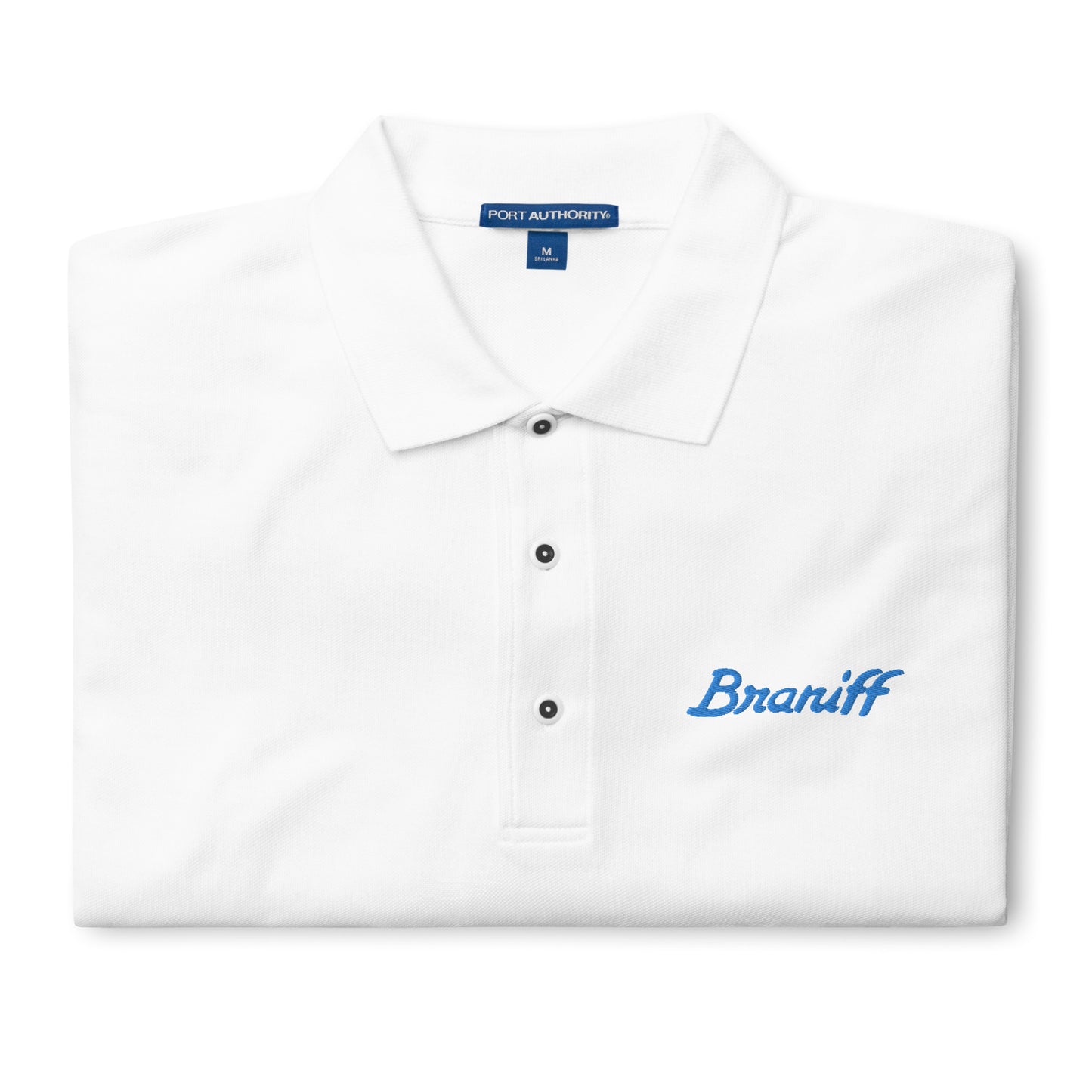 POLO SHIRT MEN'S PREMIUM SHORT SLEEVE BRANIFF 1978 ULTRA SPACE LOGO EMBROIDERY Beige