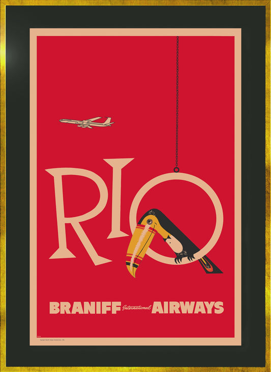 Braniff Rio Toucan Welcome to Brazil, 1959 - Museum Grade Limited Edition