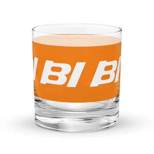 Glass Lowball Rock Old Fashioned Braniff Alexander Girard Design BI Logo 1965