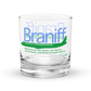 Glass Lowball Rock Old Fashioned Braniff McDonnell Douglas DC-8-62 Across the United States