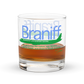 Glass Lowball Rock Old Fashioned Braniff McDonnell Douglas DC-8-62 Across the United States