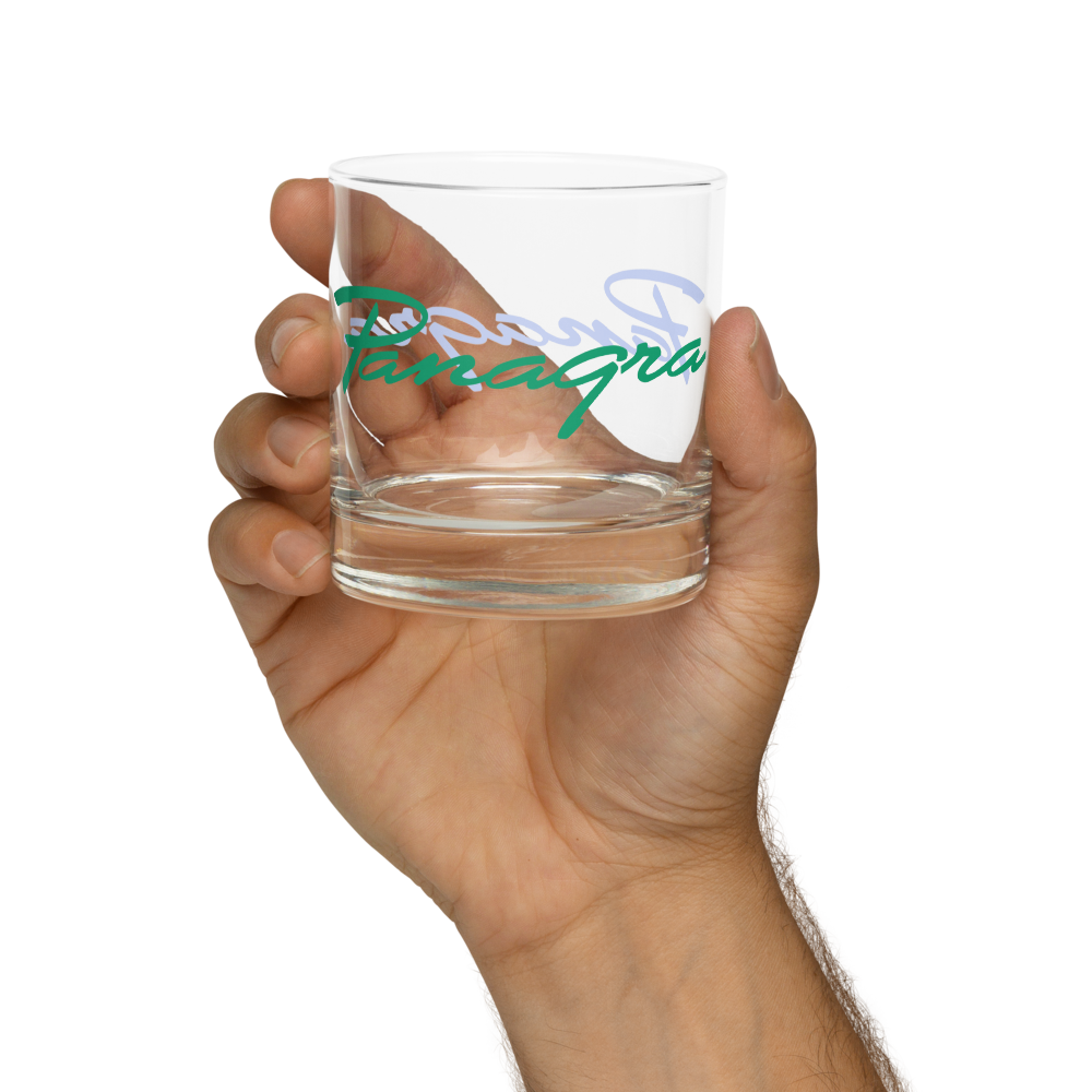 Glass Lowball Rock Old Fashioned Braniff Ft. Worth Room Design Dallas Love Field 1968