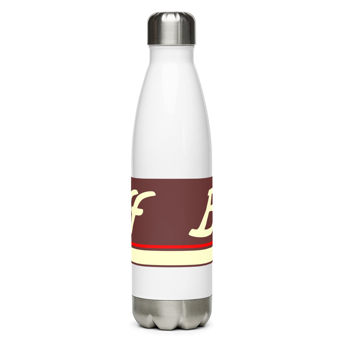 Water Bottle Stainless Steel Braniff Ultra Chocolate Brown 1978
