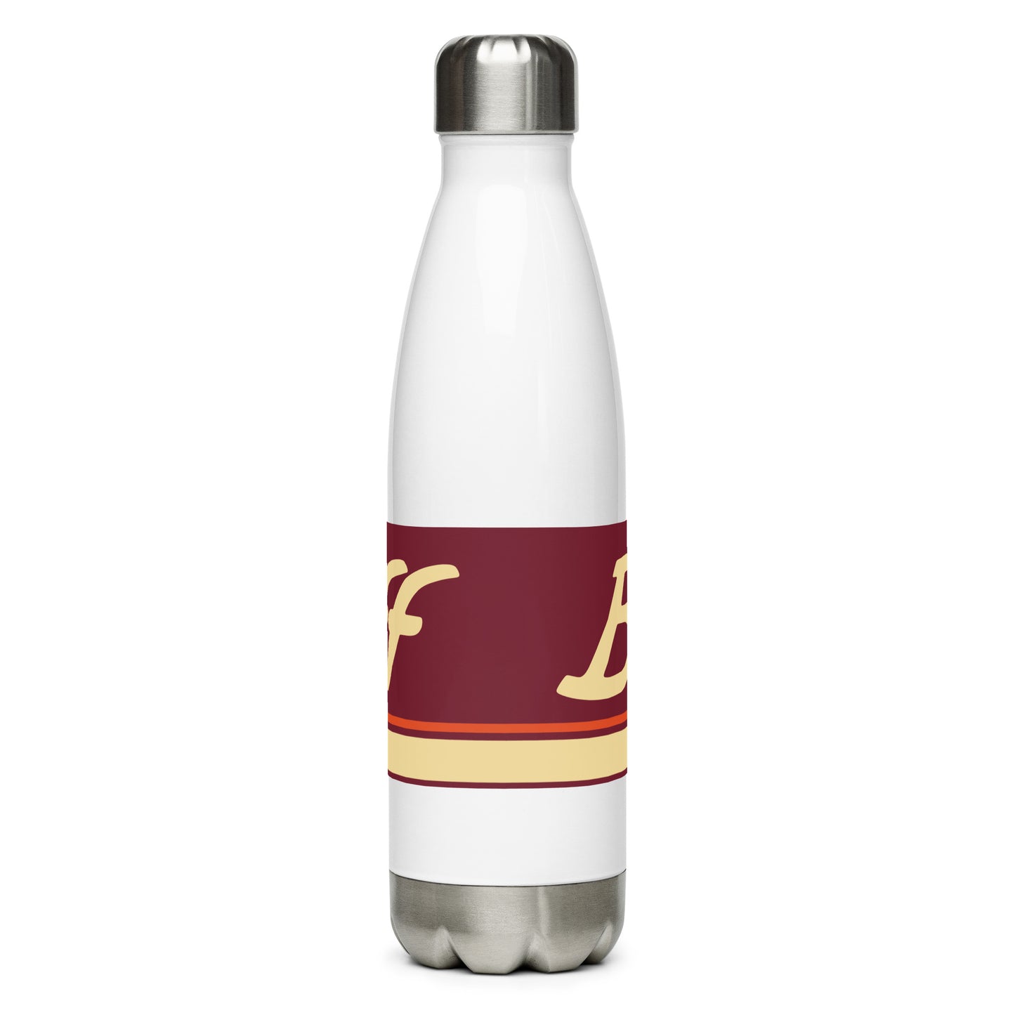Water Bottle Stainless Steel Braniff Ultra Burgundy 1978