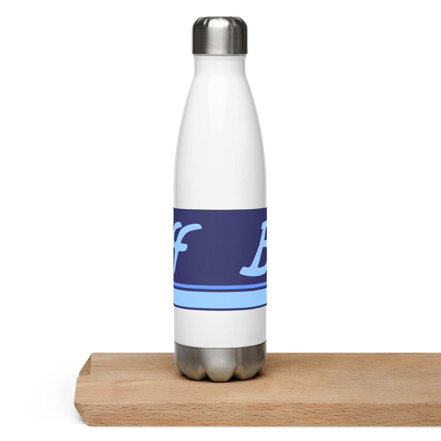 Water Bottle Stainless Steel Braniff Ultra Mercury Blue 1978