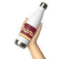 Water Bottle Stainless Steel Braniff Ultra Burgundy 1978