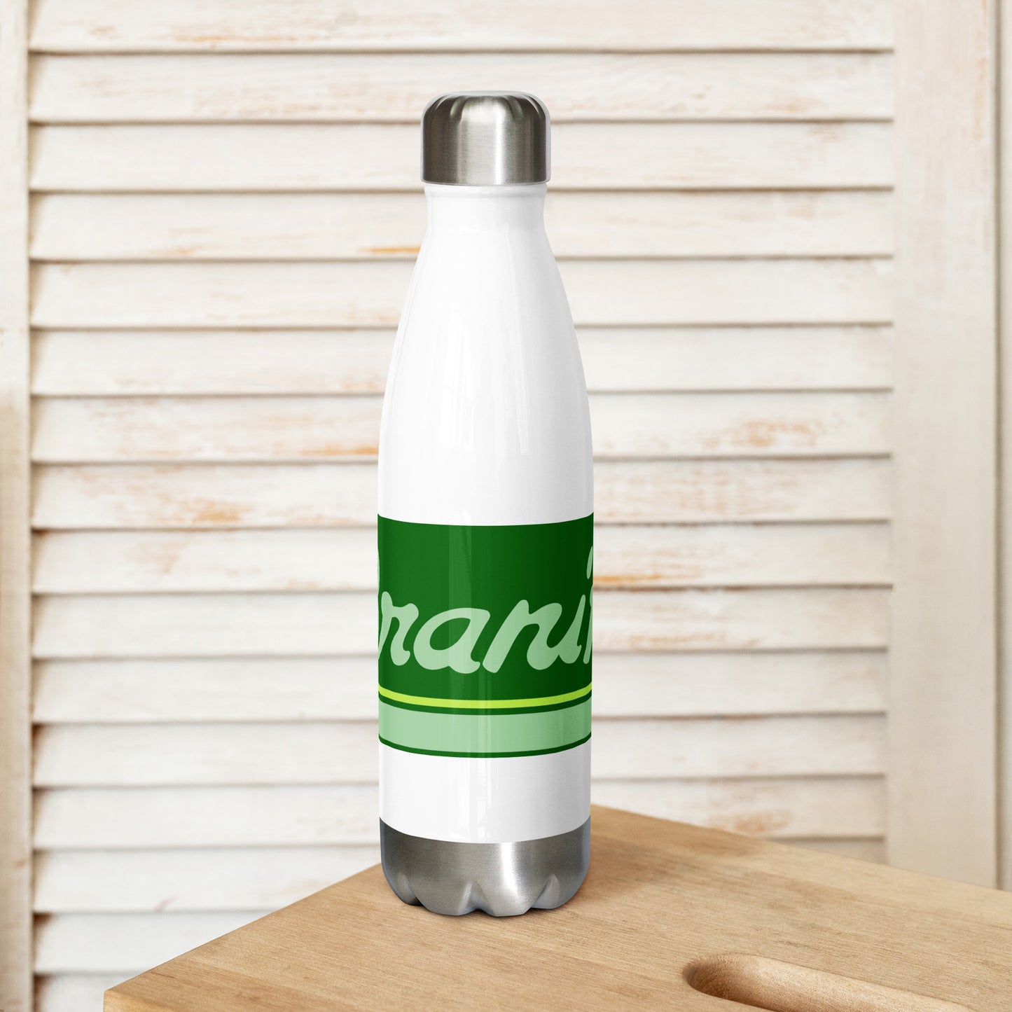 Water Bottle Stainless Steel Braniff Ultra Perseus Green 1978