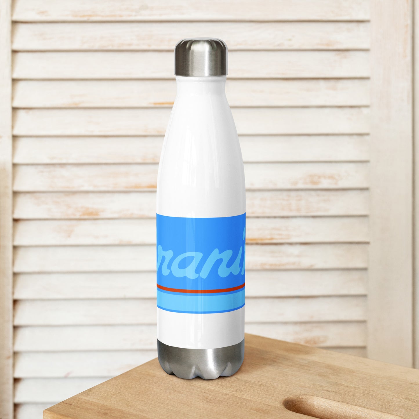 Water Bottle Stainless Steel Braniff Ultra Light Corvette Blue 1978