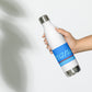 Water Bottle Stainless Steel Braniff Ultra Light Corvette Blue 1978