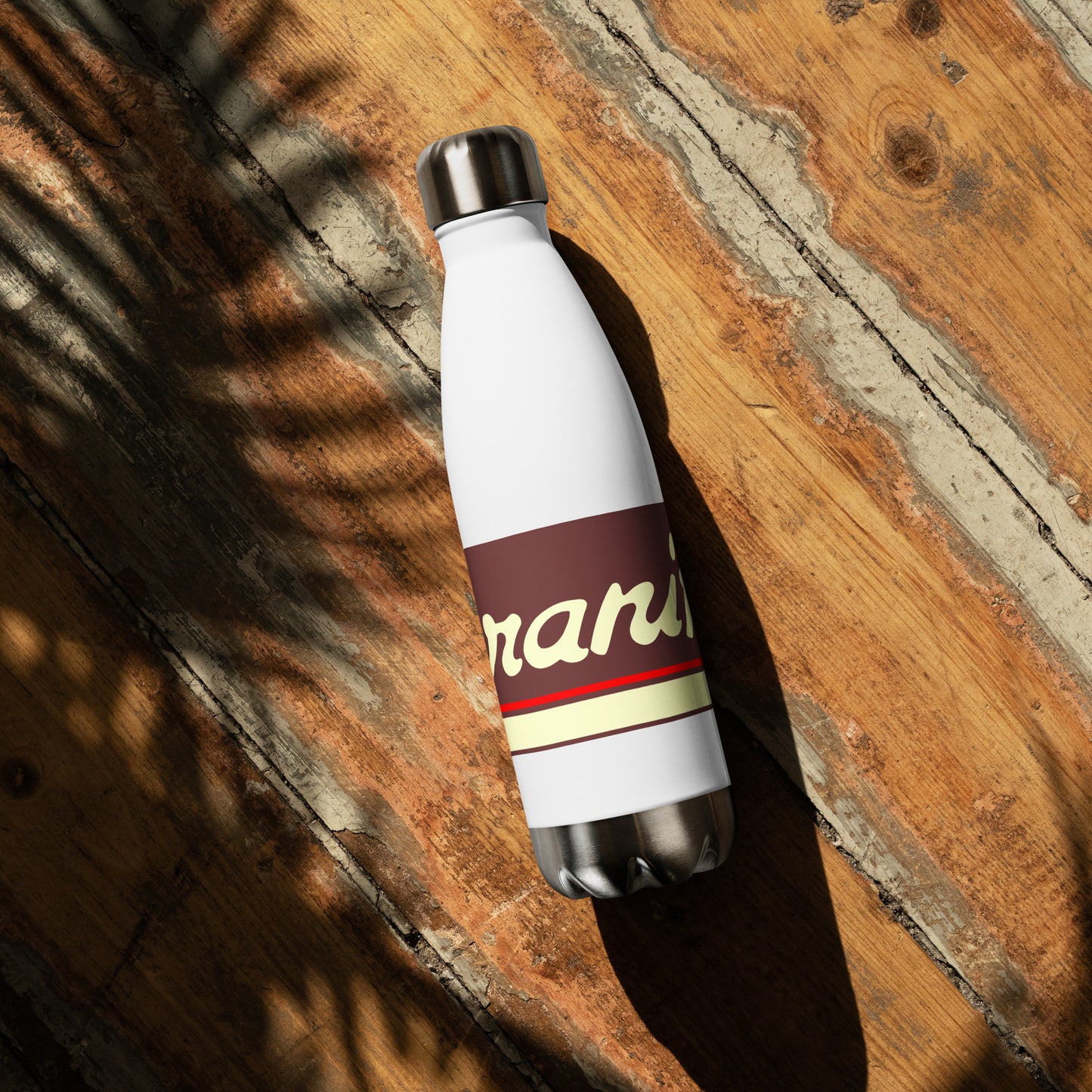 Water Bottle Stainless Steel Braniff Ultra Chocolate Brown 1978