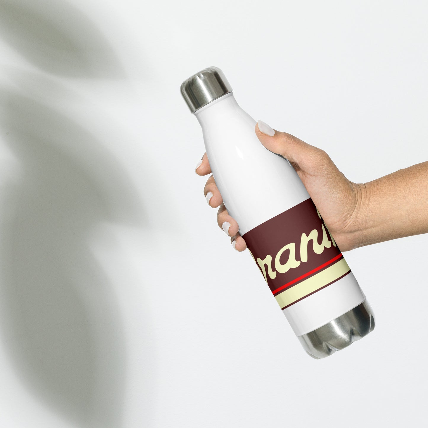 Water Bottle Stainless Steel Braniff Ultra Chocolate Brown 1978