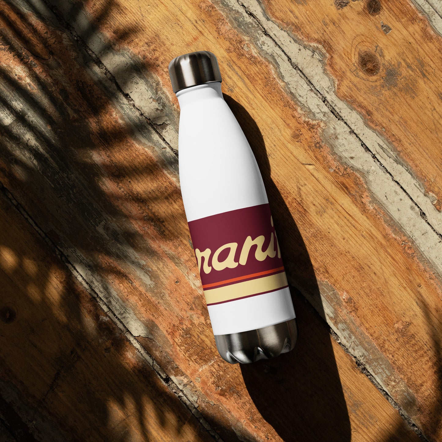 Water Bottle Stainless Steel Braniff Ultra Burgundy 1978