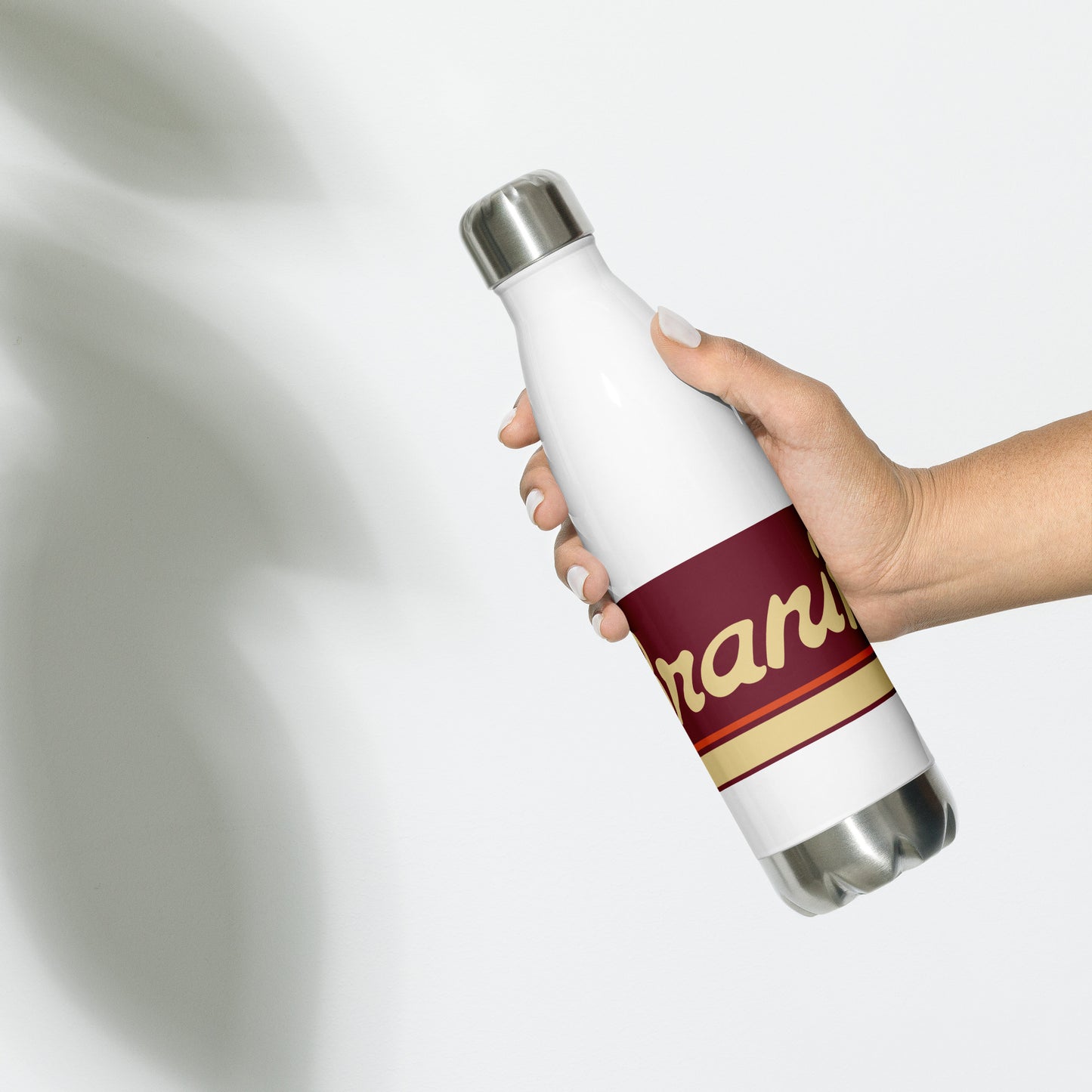 Water Bottle Stainless Steel Braniff Ultra Burgundy 1978