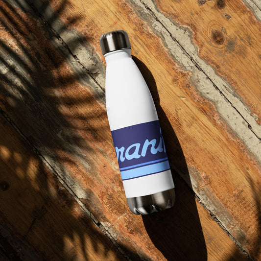 Water Bottle Stainless Steel Braniff Ultra Mercury Blue 1978