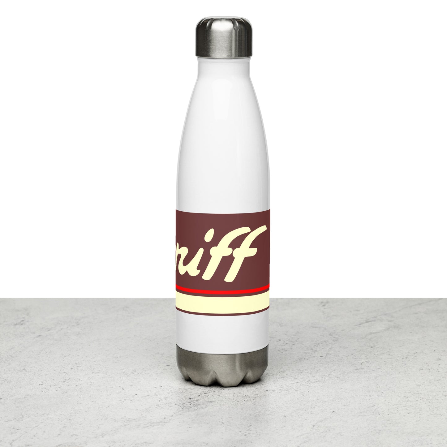 Water Bottle Stainless Steel Braniff Ultra Chocolate Brown 1978