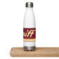 Water Bottle Stainless Steel Braniff Ultra Burgundy 1978