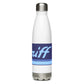 Water Bottle Stainless Steel Braniff Ultra Mercury Blue 1978