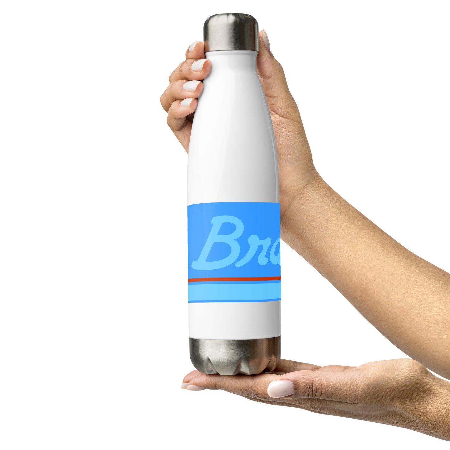 Water Bottle Stainless Steel Braniff Ultra Light Corvette Blue 1978