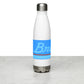Water Bottle Stainless Steel Braniff Ultra Light Corvette Blue 1978