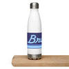 Water Bottle Stainless Steel Braniff Ultra Mercury Blue 1978