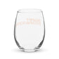 Wine Glass Stemless Braniff 1969 International Font