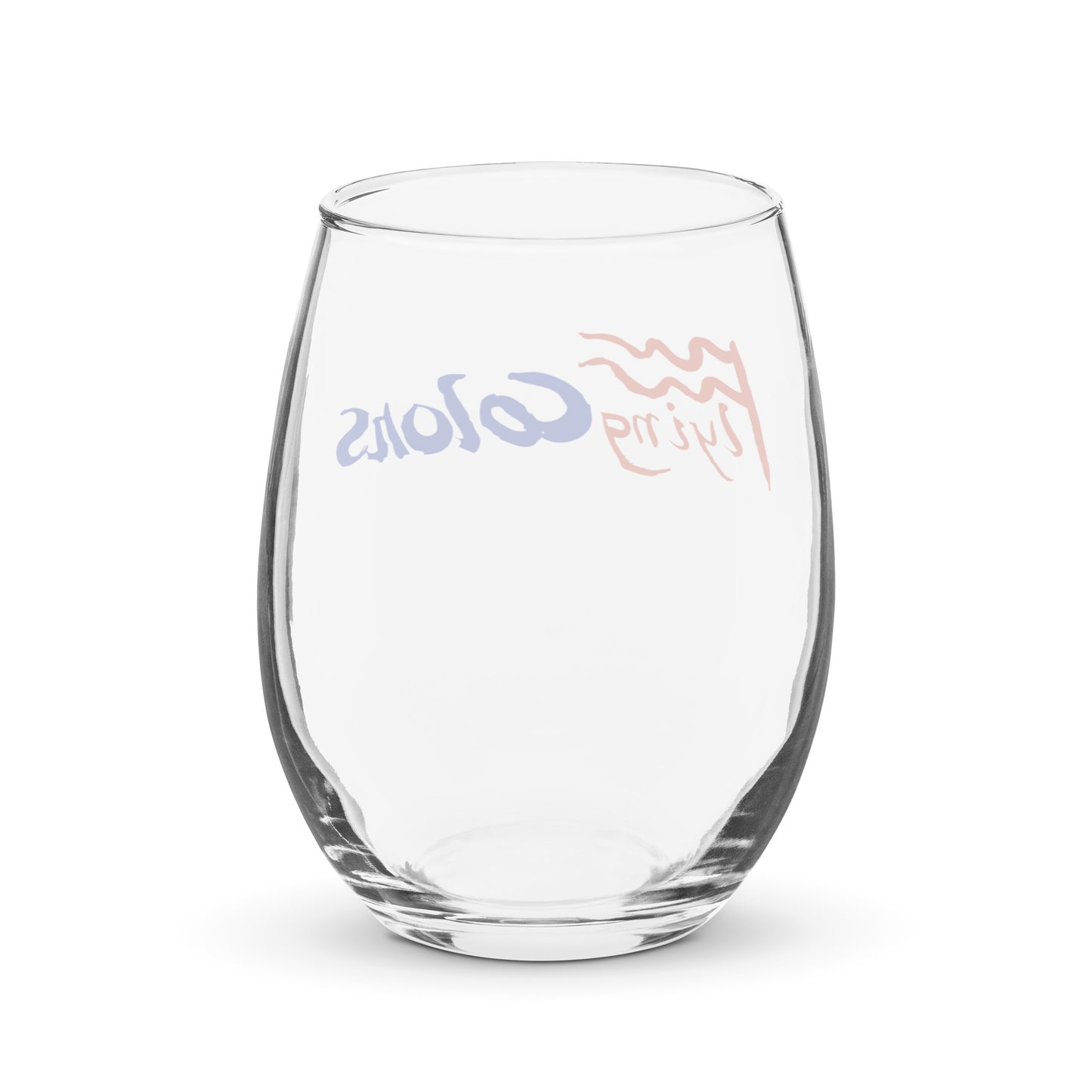 Wine Glass Stemless Braniff Alexander Calder Design Flying Colors