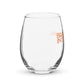 Wine Glass Stemless Braniff 1969 International Font