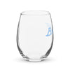 Braniff Ultra Space Logo Stemless Wine Glass 15-Oz Left - Light Blue Glass – Braniff Wine Glass – Ultra Space Logo Wine Glass – Braniff Boutique