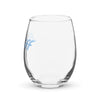 Braniff Ultra Space Logo Stemless Wine Glass 15-Oz Right - Light Blue Glass – Braniff Wine Glass – Ultra Space Logo Wine Glass – Braniff Boutique