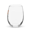 Wine Glass Stemless Braniff Original Bluebird of Happiness Alexander Girard Design 1965 Orange