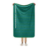 Sherpa Blanket from South America Braniff Alexander Girard Design Blue Green Stripes 1965