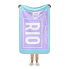 Sherpa Blanket from South America Braniff RIO Luggage Tag Lavender
Success
