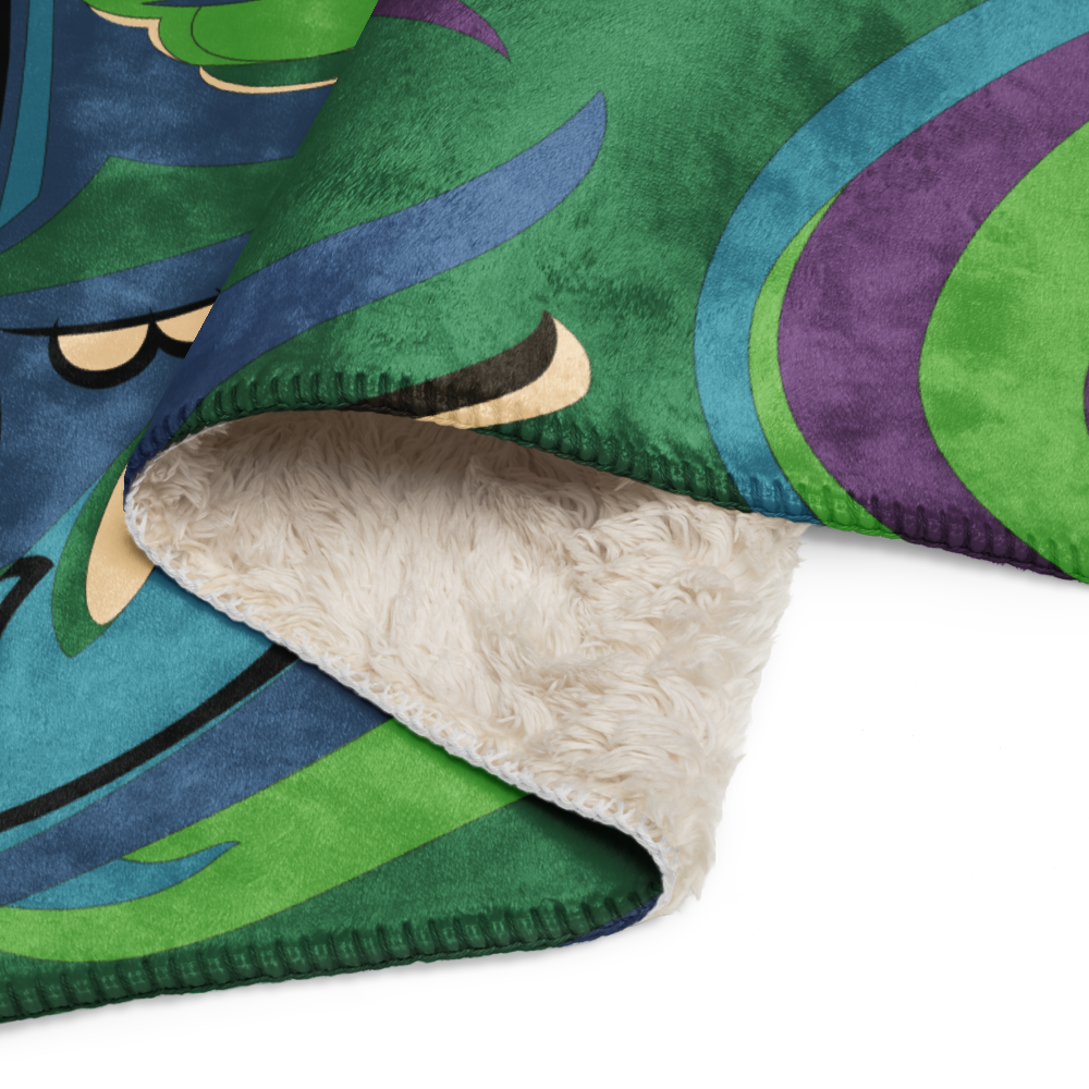 Sherpa Blanket Braniff Emilio Pucci Design 1974 The Classic Collection Green Turquoise