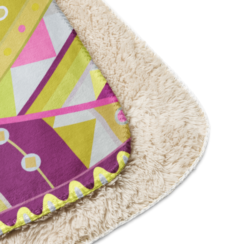 Sherpa Blanket Braniff Emilio Pucci Design 1968 The Classic Collection Yellow