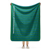 Sherpa Blanket from South America Braniff Alexander Girard Design Blue Green Stripes 1965