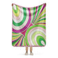 Sherpa Blanket Braniff Emilio Pucci Design 1971 747 Braniff Place Collection Pink