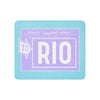 Sherpa Blanket from South America Braniff RIO Luggage Tag Lavender
Success
