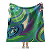 Sherpa Blanket Braniff Emilio Pucci Design 1974 The Classic Collection Green Turquoise