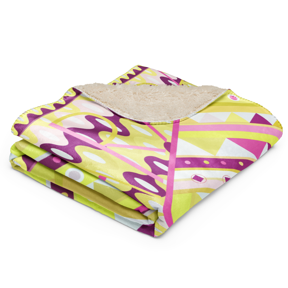 Sherpa Blanket Braniff Emilio Pucci Design 1968 The Classic Collection Yellow