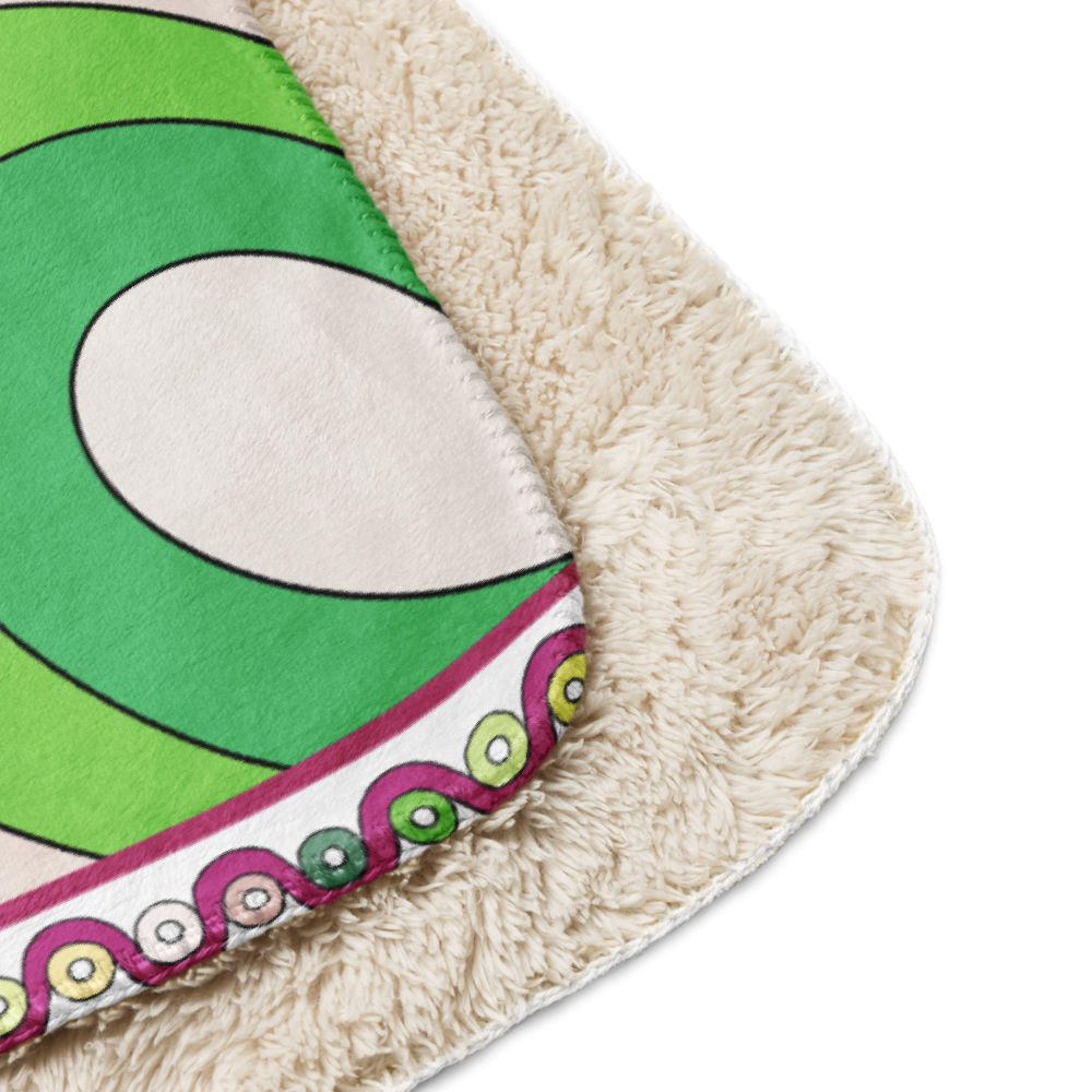 Sherpa Blanket Braniff Emilio Pucci Design 1971 747 Braniff Place Collection Pink