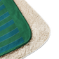 Sherpa Blanket from South America Braniff Alexander Girard Design Blue Green Stripes 1965
