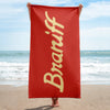 Bath and Beach Towel Sheet Extra Large Braniff Ultra Terra Cotta 1978