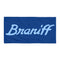 Bath and Beach Towel Sheet Extra Large Braniff Ultra Mercury Blue 1978